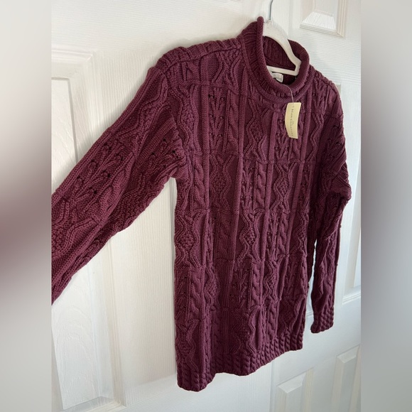 LL Bean Signature Mixed Stitch Sweater NWT - Picture 2 of 5